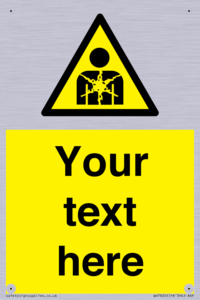 Custom Warning substance or mixture presenting a health hazard